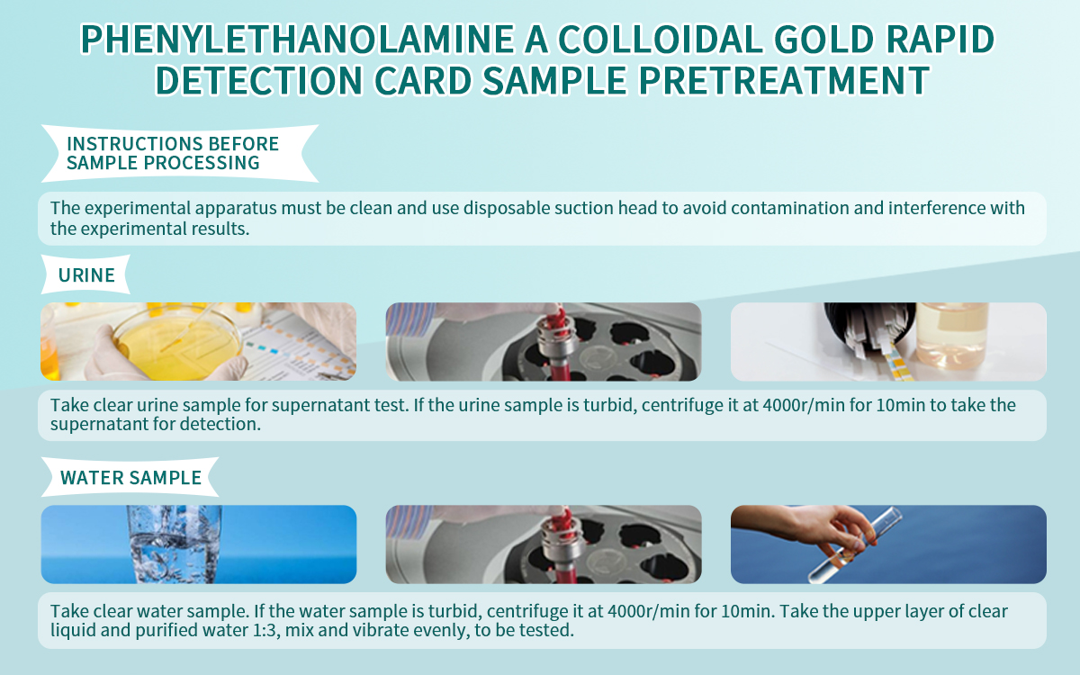 Phenylethanolamine A Colloidal Gold Rapid Detection Card