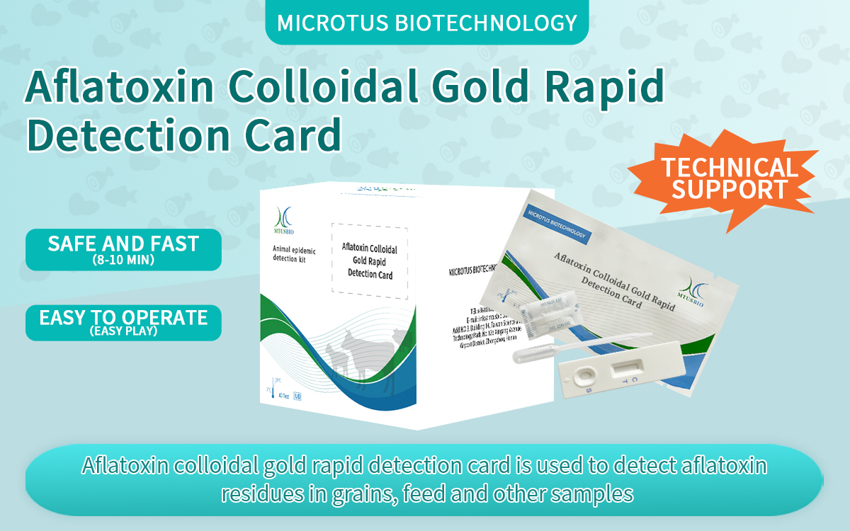 Aflatoxin Colloidal Gold Rapid Detection Card